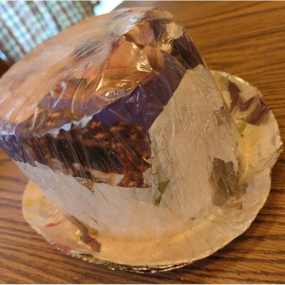 Vintage 1950s Risque Lady Top Hat Party New Year's Eve Handmade Cellophane‎
